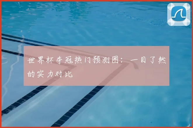 世界杯夺冠热门预测图：一目了然的实力对比